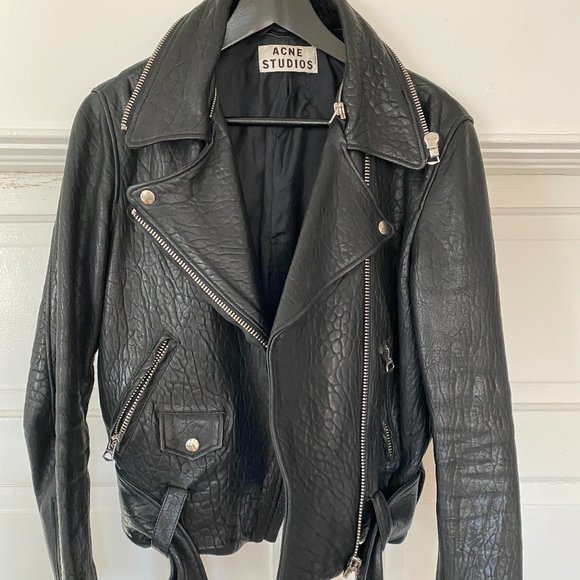 Acne Studios Jackets & Blazers - Acne Studios Mape Black Leather Jacket sz 38
